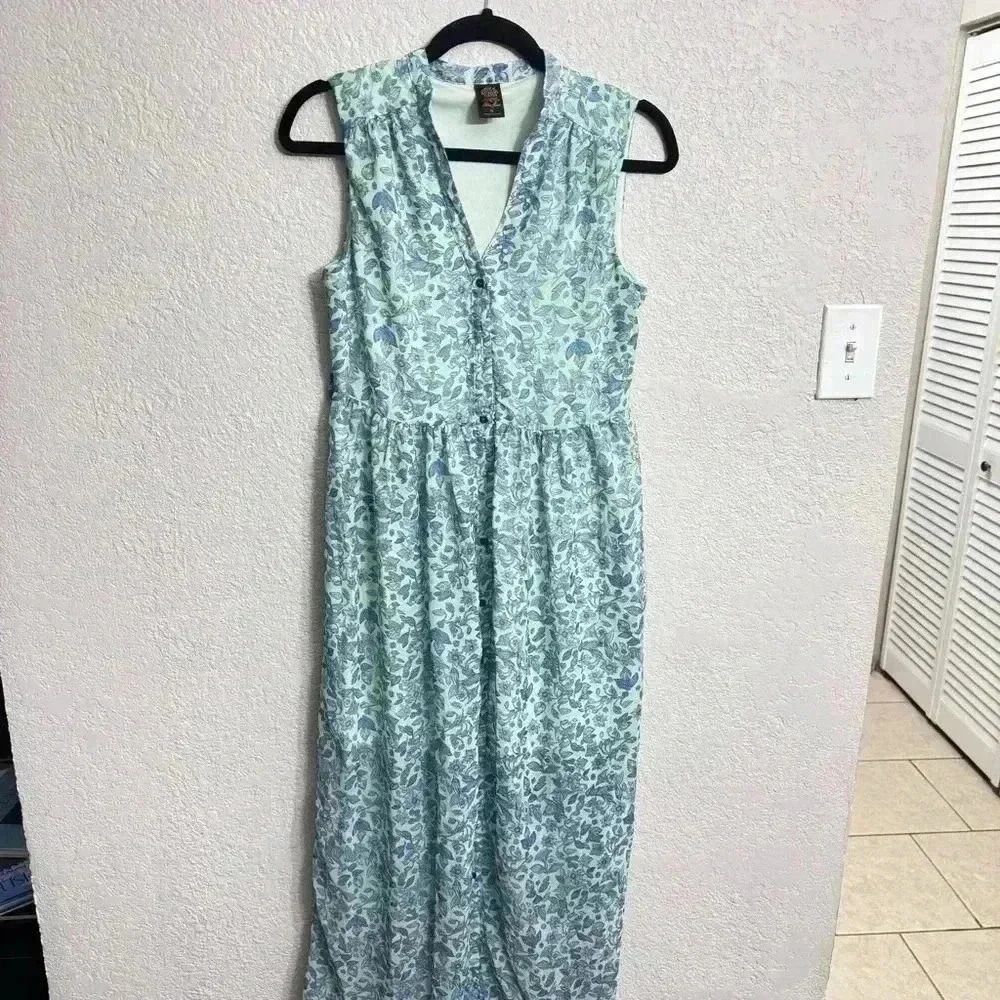 Disney Alice Through The Looking Glass Designer Floral Maxi Dress - Size S